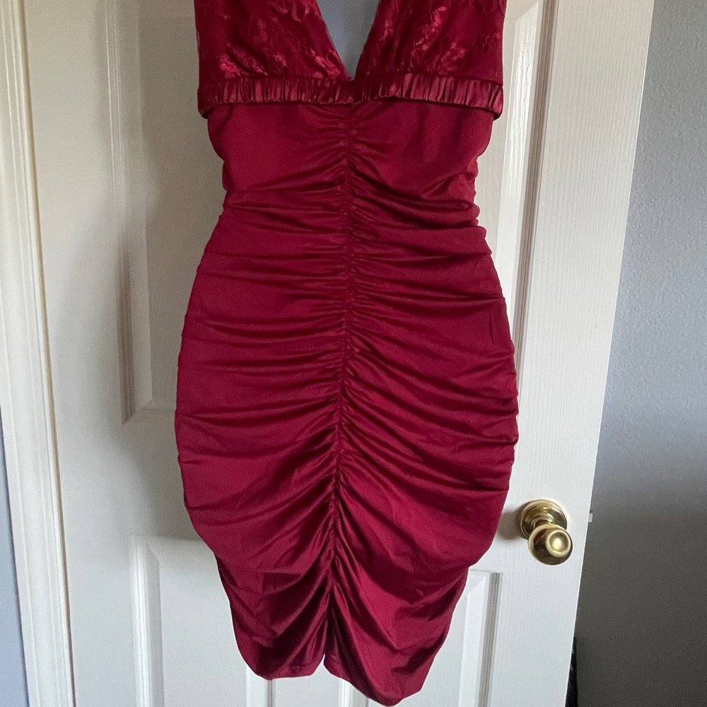 Red Ruffle Dress - Picture 5 of 5